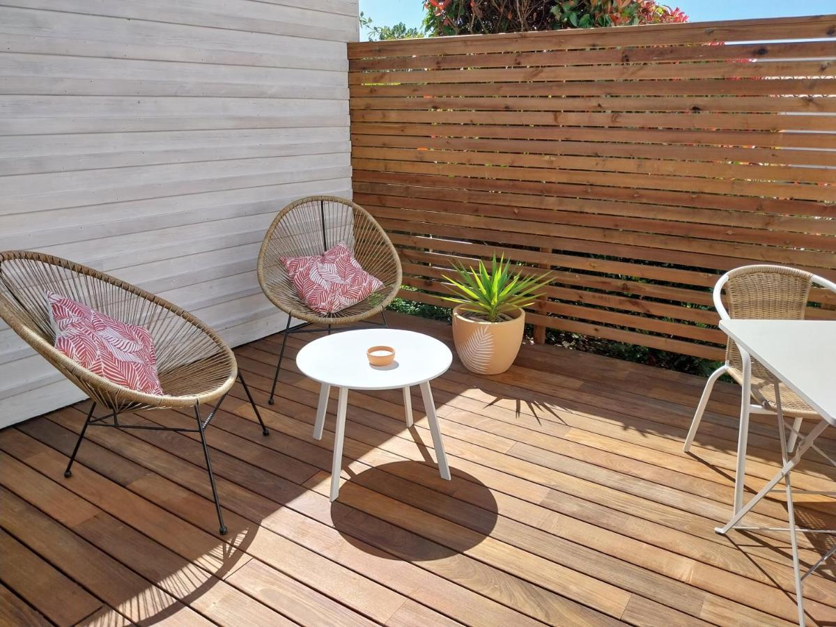 Studio Cocon Enea Bidart, Terrasse Et Parking Экстерьер фото
