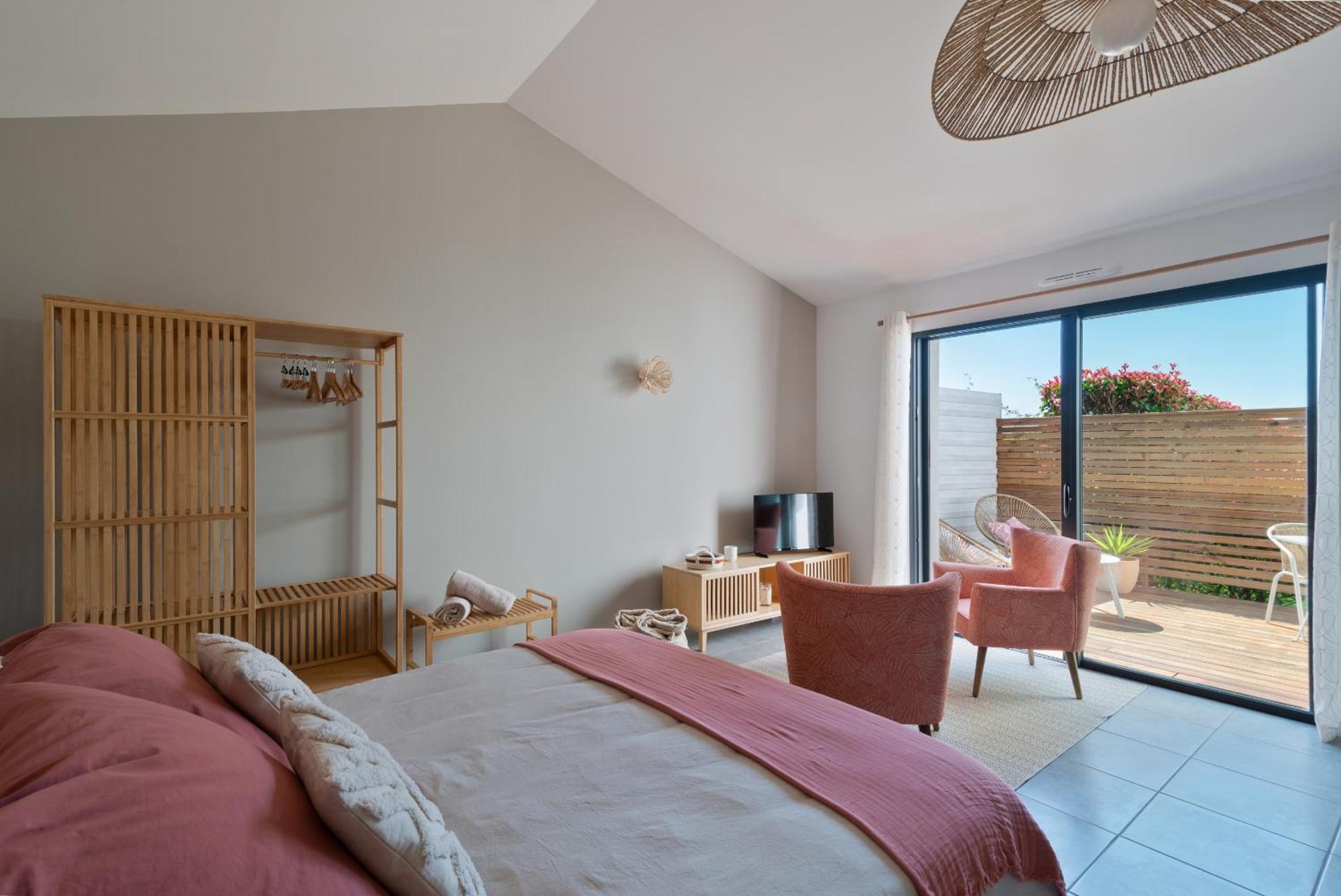 Studio Cocon Enea Bidart, Terrasse Et Parking Экстерьер фото